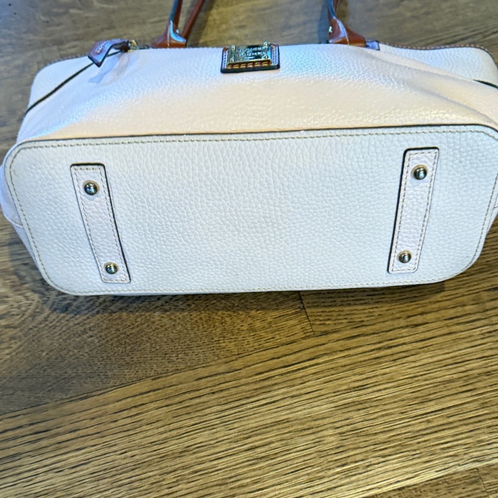 Dooney & Bourke Light Pink Tote with Brown Accents - Picture 3 of 7